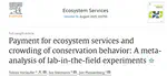 Payment for ecosystem services and crowding of conservation behavior: A meta-analysis of lab-in-the-field experiments