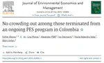 No crowding out among those terminated from an ongoing PES program in Colombia